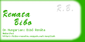 renata bibo business card