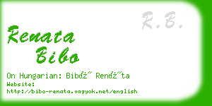 renata bibo business card